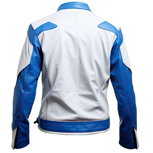 Chaqueta de bombardero de cuero con soporte de cremallera personalizada de fabricante al por mayor chaqueta de invierno de retales personalizada transpirable a prueba de viento para hombres - Product Image 2