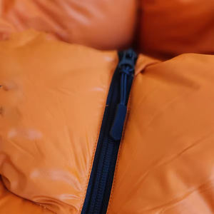 Hot <b>Men's</b> Puffer <b>Jacket</b> Coat Shiny Thick Winter Cropped Stand Classic Zipper Custom OEM ODM Orange Plus Size High Street 2026 - Product Image 5