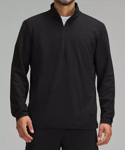 Sudadera de Invierno Exclusiva con Cuello Redondo y Cierre de Cremallera de Cuarto para Hombre, Ropa Deportiva Ligera, Transpirable y de Lujo, Corte Holgado - Product Image 6