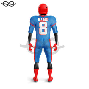 American Football Uniform Set with Breathable Short Sleeve Jerseys and <b>Padded</b> <b>Pants</b> Customizable - Product Image 5