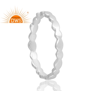 Nuevo diseño de tendencia, anillo de banda de Plata de Ley 925 para mujer, diseños personalizados, joyería para mujer, regalo para ella. - Product Image 2