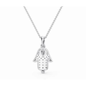 จี้เพชรทรงลูกแพร์และทรงกลม ดีไซน์หรูหรา 0.537 กะรัต เพชรเลี้ยงในห้องปฏิบัติการ ทอง 9KT 14KT 18KT เครื่องประดับขายส่ง ผู้ผลิต OEM สำหรับธุรกิจ B2B ผู้ส่งออก - Product Image 4