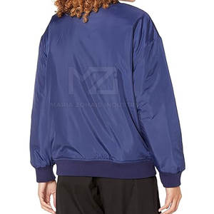 Servicio OEM, Chaqueta Bomber de Punto con Cuello Alto Personalizable para Mujer, Prenda de Moda Transpirable de Alta Calidad - Product Image 2