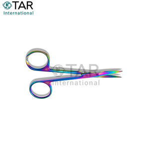 Tijeras de Microdisección Multicolores con Recubrimiento de Titanio Arcoíris, Instrumentos Médicos de Primera Calidad, Disecación de Tejidos de Precisión Fina - Product Image 3