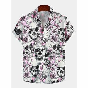 OEM Digital Print Hawaiian <b>Man</b> <b>Shirt</b> Custom Printed Casual Button Down Breathable Formal <b>Shirts</b> Custom <b>Flannel</b> Hawaiian <b>Shirts</b> - Product Image 4