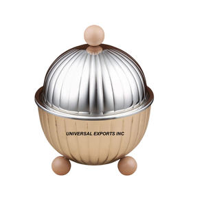 Pegatina de Metal de doble pared para olla caliente, cazuela hecha a mano acabada Meena, tamaño personalizado, calentador de alimentos de metal elegante - Product Image 3