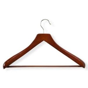 ไม้แขวนเสื้อโค้ทไม้ธรรมชาติพร้อมโลโก้เป็นมิตรต่อสิ่งแวดล้อม - Product Image 2