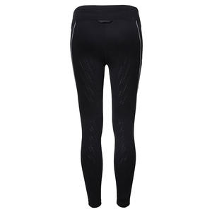 Legging long pour femme, léger, durable, taille mi-haute, fermeture élastique, respirant, séchage rapide, en Spandex/Nylon, motif uni - Product Image 3
