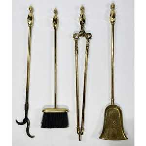 Antique Traditional Fireplace Tool Set of 4 for Home Indoor Outdoor Include 3 Tools Fireplace Sets & Accessories Garden Supplies - Product Image 6