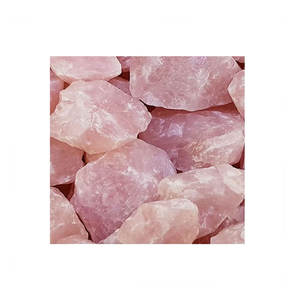 Belles pierres gemmes brutes en cristal de quartz de quartz rose naturel unique pour la décoration à la maison - Product Image 1