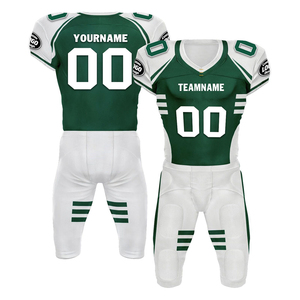 Maillot de football américain streetwear personnalisé avec impression intégrale, logo de haute qualité, sublimation, tissu 100% polyester, maillot court uniforme - Product Image 1