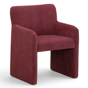 Silla de Comedor Moderna Minimalista de Tela, Sillón Tapizado, Silla Lateral de Madera para Comedor, Hogar y Restaurante - Product Image 1