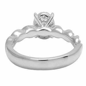 Anillo de diamante solitario de diseño clásico en plata de ley S925 VVS Moissanite, anillos de boda de diamantes para mujer - Product Image 5