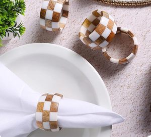 Mango Wood Napkin Rings With <b>Epoxy</b> Resin Great Tabletop Decor for Everyday Family Gatherings & Easter Dinning <b>Table</b> - Product Image 3