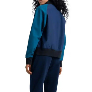 Veste universitaire décontractée personnalisée pour femme, style streetwear cool, en molleton et laine, vente en gros, sur mesure - Product Image 2