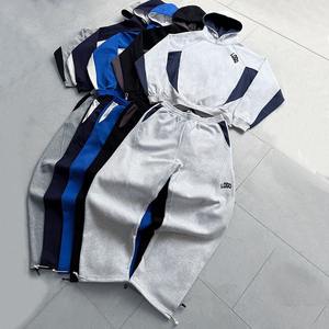 Custom logo Embroidery Print Track Suit 100% Cotton Hoodies <b>Oversized</b> <b>Sweatpants</b> and Hoodie Set Sweatsuit Tracksuit for Men Set - Product Image 6