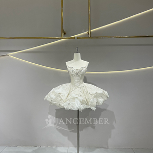 Robe <span class=keywords><strong>de</strong></span> bal mini scintillante chic Jancember JFH71, robe <span class=keywords><strong>de</strong></span> mariée en cristal pour soirée - Product Image 5