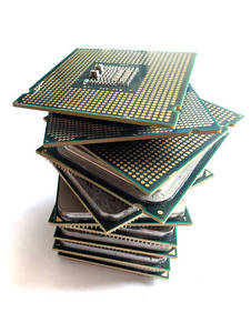 Procesadores de CPU electrónicos de desecho para recuperación de oro y procesamiento de residuos electrónicos, mezcla de restos de procesadores de CPU y residuos electrónicos - Product Image 1