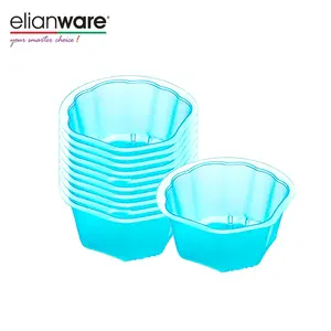 Elianware Cup Jelly Makanan Penutup Mini Plastik Bening Transparan Dalam Set (10 Buah Sebagai Satu Set)
