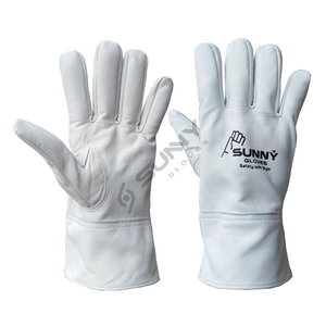 Guantes de soldadura Tig de Color blanco lavables, alta calidad, Unisex, disponible en diferentes tamaños y colores - Product Image 4