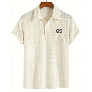 เสื้อเชิ้ตผู้ชายไซส์ใหญ่ ผ้าถักเนื้อแน่น 100% ผ้าฝ้าย คุณภาพสูง แห้งเร็ว น้ำหนักเบา - Product Image 1