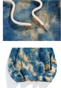 Vente en gros de sweat-shirt à capuche classique unisexe respirant écologique en polyester/coton de haute qualité en polaire de blanchiment d'hiver - Product Image 6