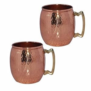 Taza de cobre puro de diseño único de metal con mango de cobre para regalos de fiesta de boda en la costa baja por HF CRAFTS - Product Image 5