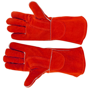 Guantes de trabajo de soldadura de seguridad de protección Industrial de alta temperatura Guantes de trabajo de soldador de cuero de vaca de alta calidad - Product Image 3
