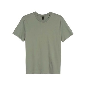 เสื้อยืดคอกลมทรงเข้ารูปผ้ายืดลายริบสำหรับผู้ชาย - Product Image 4
