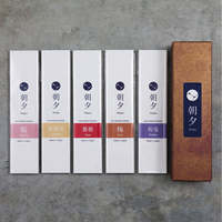Assortiment de bâtonnets d'encens aux fleurs, 5 senteurs : Wagiku, Prune, Rose, Jasmin, Sakura, Japon, Île d'Awaji, bâtonnets de 5,3 pouces, combustion de 25 minutes