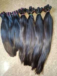 Extensions de cheveux humains en vrac vierges indiennes Remy 8 "-32" tissage résistant aux chutes et doux/brillant de qualité supérieure - Product Image 2