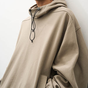 Sudadera con Capucha para Hombre, 100% Algodón Puro, Tejido Grueso, Logotipo Personalizado Bordado, Resistente al Viento, Color Sólido, Hombros Caídos, Corte Holgado, Ajuste Regular - Product Image 5