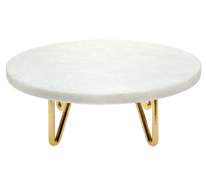 Atractivo diseñador decoración madera y mármol pastel soporte eventos especiales Metal Soporte redondo pastel soporte - Product Image 1