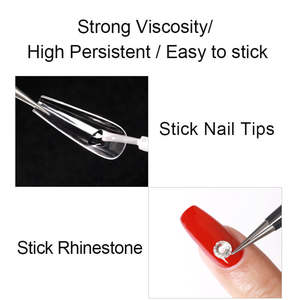 Colle à ongles Mxbon 7g à séchage rapide pour faux ongles et adhésif liquide résineux puissant pour décorations d'ongles - Product Image 4