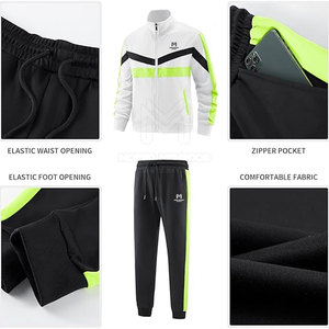 Men's Regular Fit Long Sleeve 100% Cotton Tracksuit Breathable New Design Plain Dyed Plus Sizes Eco-friendly Spring Lightweight - Product Image 5
