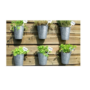 Pots de fleurs de couleur noire et jardinière, décoration de jardin de ferme, pot de fleurs en étain en métal galvanisé, ensemble de jardinières, offre spéciale - Product Image 4