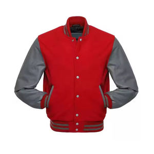 Veste d'université en toile personnalisée de la meilleure qualité du fournisseur pour hommes Veste de baseball coupe-vent confortable avec impression de logo - Product Image 1