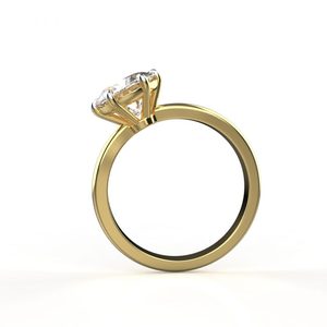 Avarta Jewellery Anillo de diamantes cultivados en laboratorio de 3 quilates de oro de 14K y 18K para niñas y mujeres - Product Image 2