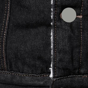 Veste en jean personnalisée KADIA pour homme, style urbain, coupe slim, manches régulières, bleu vintage, à capuche, matelassée, doublure en coton coupe-vent, excellente qualité - Product Image 4