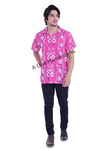 2023เสื้อผู้ชายแขนสั้นพิมพ์ลายสับปะรดสไตล์ฮาวายสไตล์ลำลอง - Product Image 5