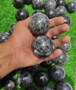 <b>High</b> Quality Natural Gray Larvikite Sphere Ball Polished Eco-Friendly Crystal Stone <b>Healing</b> Energy Gemstone Decor Reiki - Product Image 2