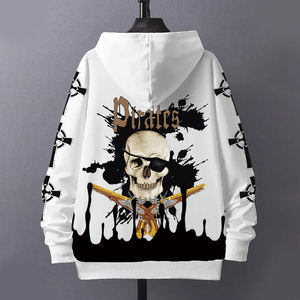 สเวตเชิ้ตมีฮู้ดแบบมีซิปสำหรับผู้ชายสไตล์สตรีท - Product Image 4