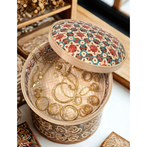 Caja de Joyería de Bambú Hecha a Mano con Tapa, Organizador Decorativo Ecológico, Logotipo Personalizado para Anillos, Aretes, Collares, Regalo - Product Image 2