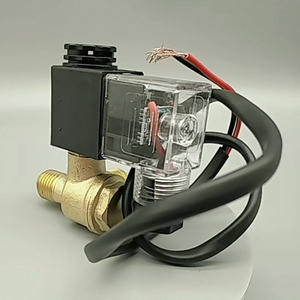 AC220V Compressore D'aria Solenoide Valvola Filo di 90 Gradi FAI DA TE Utensili Per La Casa 3 Porta In Ottone Centrale SPZJ-02AC - Product Image 1
