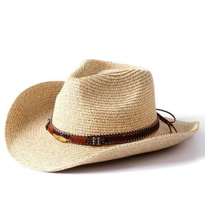 Sombrero de Vaquero de Cuero Premium Estilo Occidental |   Sombrero de Vaquero para Hombre y Mujer |   Sombreros de Moda para Rodeo al Aire Libre, Venta al por Mayor, Personalización ODM - Product Image 1
