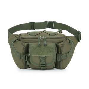 Sac banane tactique - Vert olive, grand compartiment principal, poches latérales zippées, sac à bandoulière, camouflage personnalisé - Product Image 2