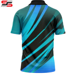 Polo pour homme en coton polyester personnalisé avec logo par sublimation, respirant, imprimé, uniforme de performance professionnelle, polo de golf - Product Image 6