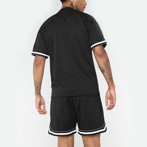 Ensemble chemise et short pour homme, été, décontracté, respirant, en polaire, manches courtes, 100% polyester - Product Image 6