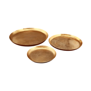 La mejor bandeja de Metal con estilo, bandeja de Metal decorativa de diseño clásico hecha a mano, bandejas de servicio para fiesta de boda y hoteles para el hogar - Product Image 1