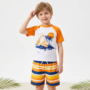 Ensemble de yoga pour garçons : T-shirt de compression à manches longues par sublimation, respirant, séchage rapide, UPF50+, écologique - Product Image 4